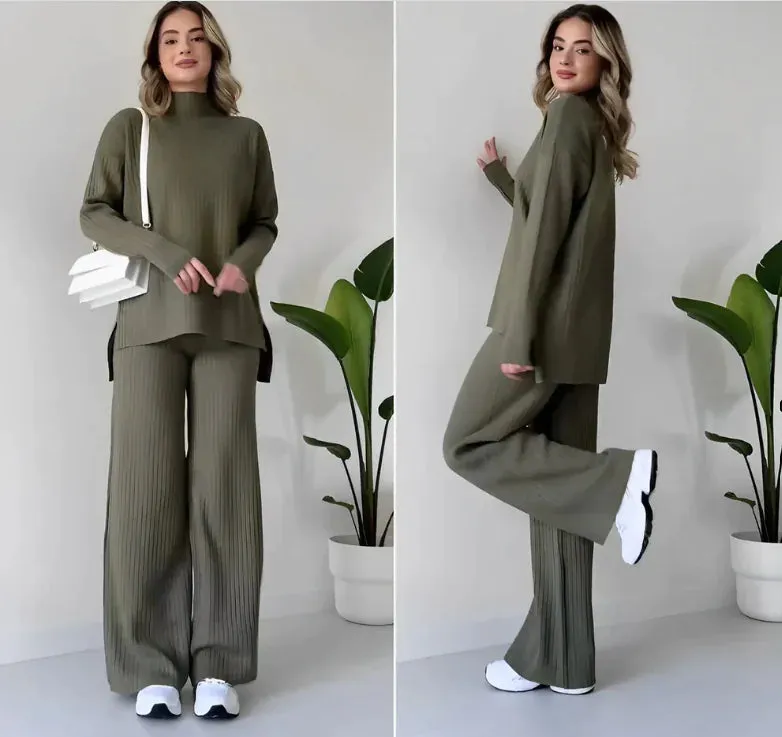 Elegant Essentials Turtleneck and Trousers Set