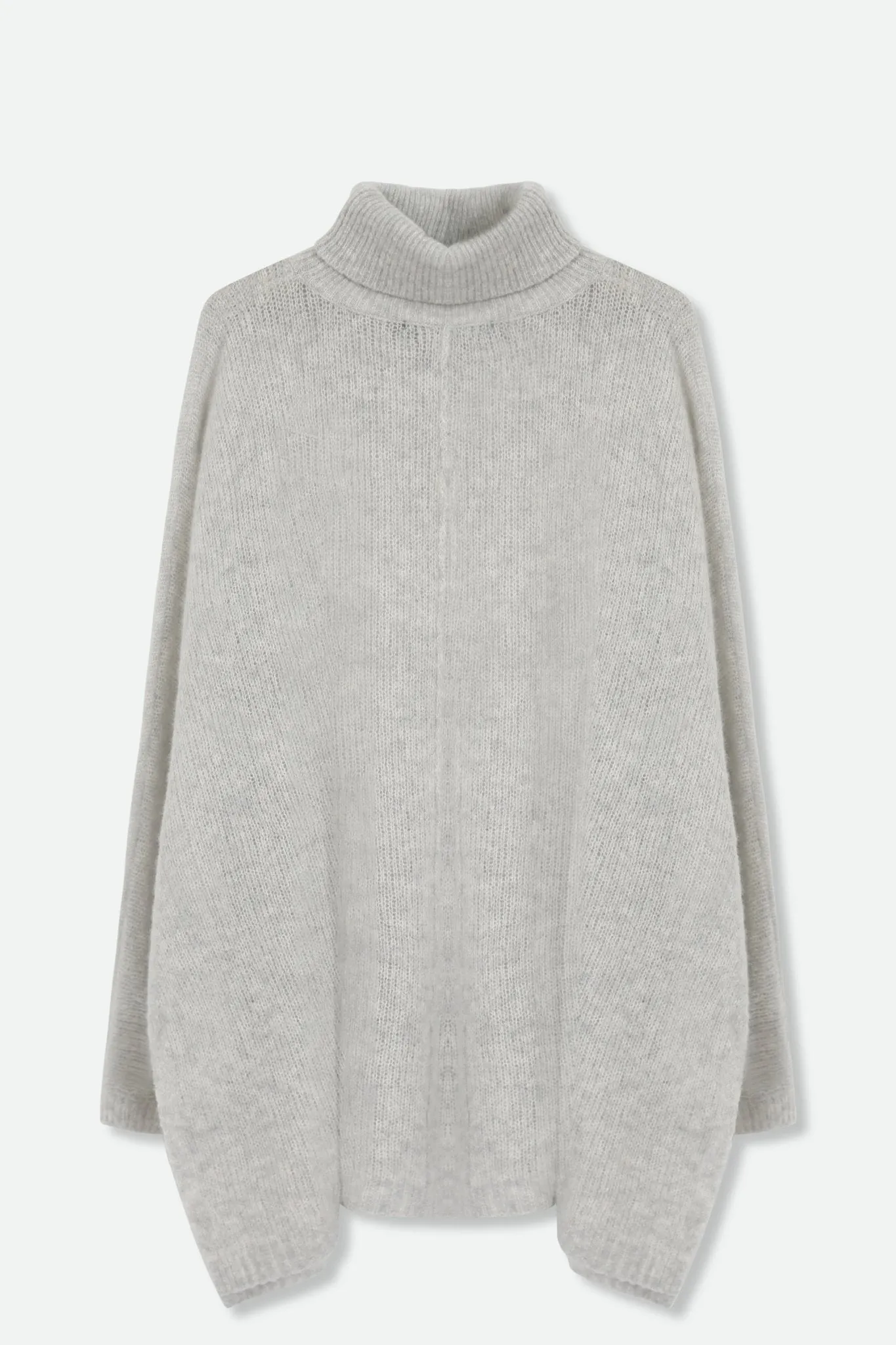 ELENE ONE-SIZE TURTLENECK PONCHO IN CLOUD CASHMERE