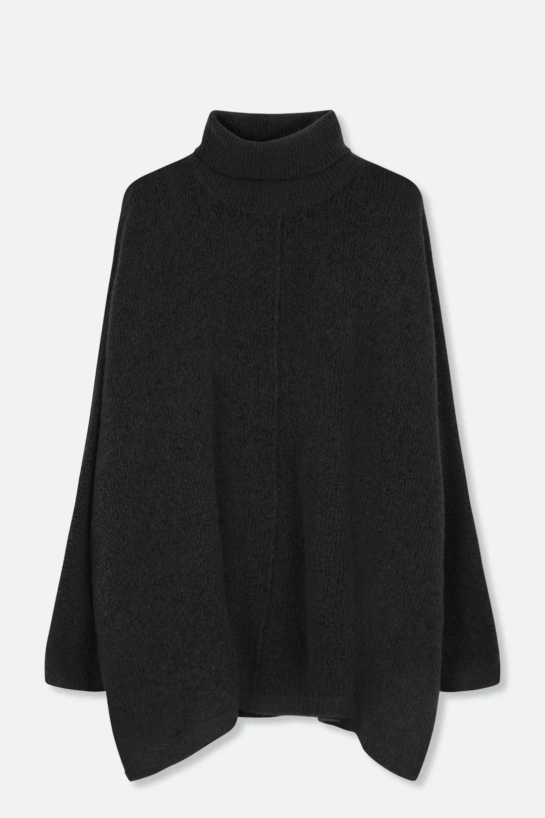 ELENE ONE-SIZE TURTLENECK PONCHO IN CLOUD CASHMERE