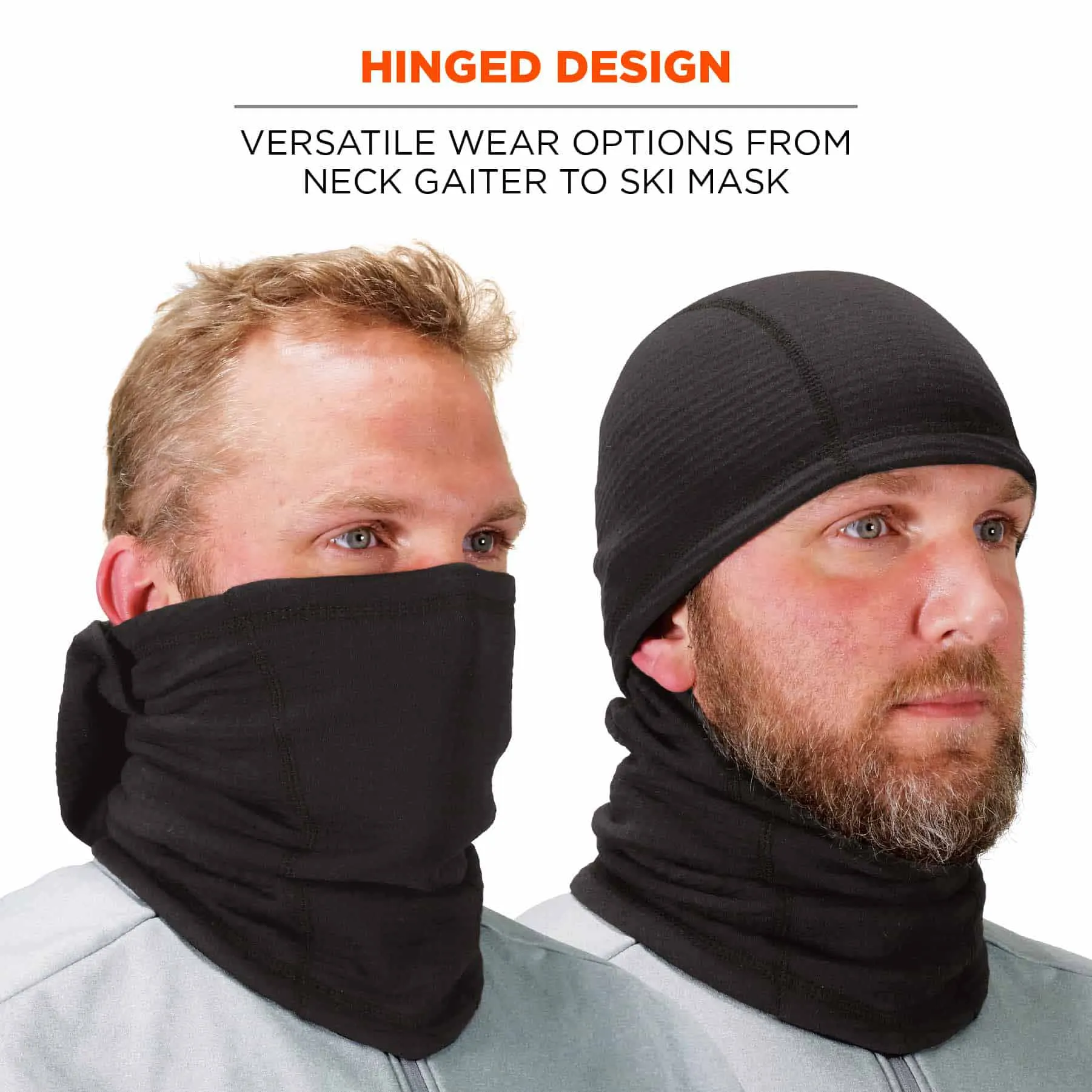 Ergodyne 16847 6847  Black FR Balaclava Face Mask - Dual Compliant