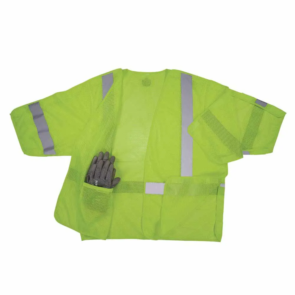 Ergodyne 23055 8315BA L/XL Lime Hi Vis Breakaway Safety Vest HL