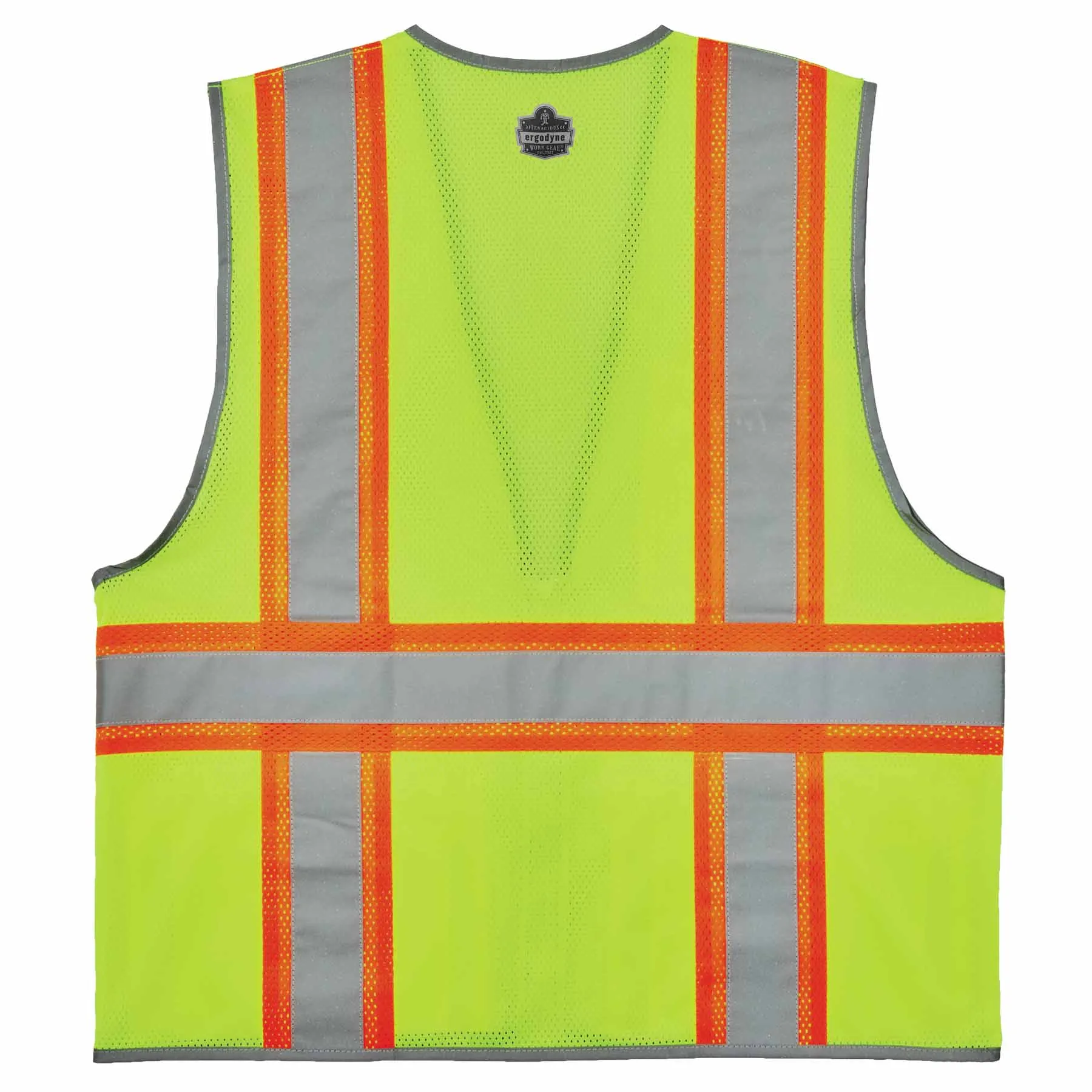 Ergodyne 24566 8246Z-S 2XL Lime Class 2 Two-Tone Mesh Vest - Single Size