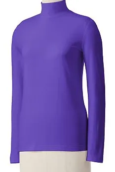 Essential Solid Mockneck Cotton Top  Shirt