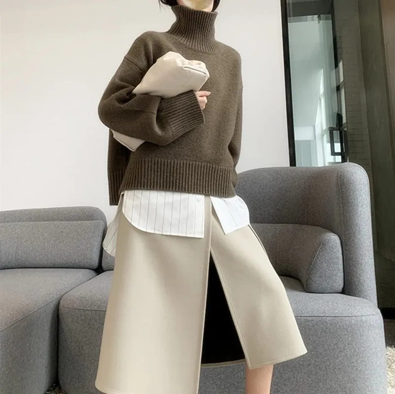 Fashionkova Paride Turtleneck Cashmere Sweater