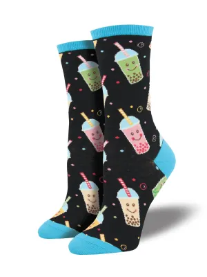 Feeling Bubbly Women's Cotton Crew Socks