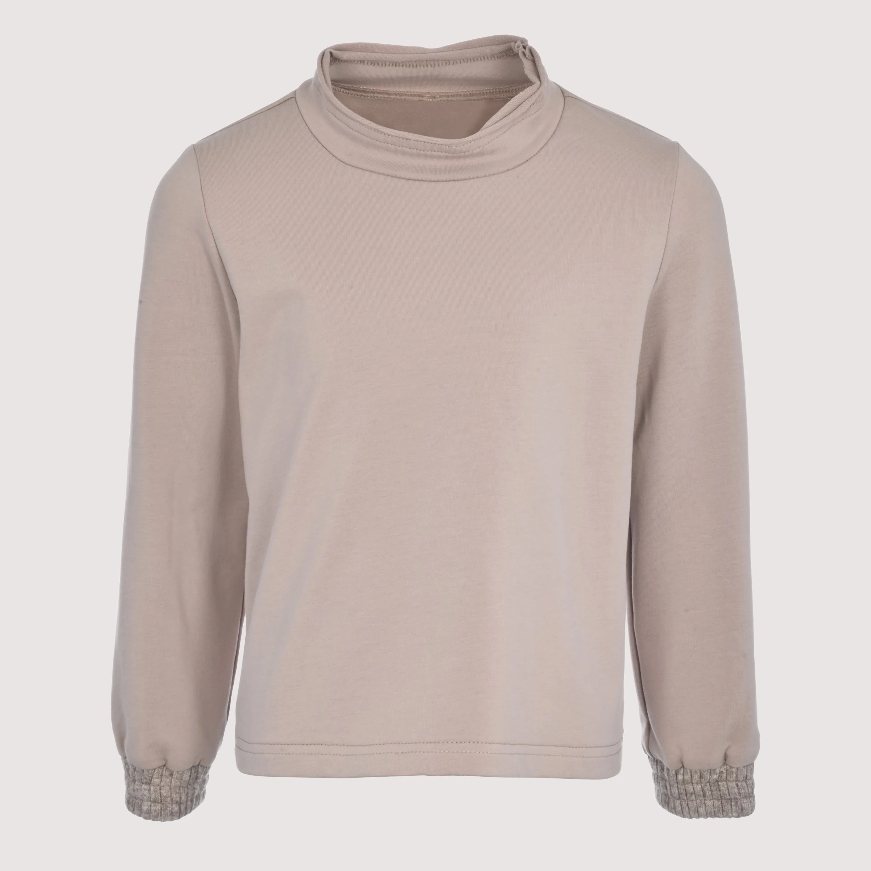 Flat Sweatshirt Fitted Turtleneck