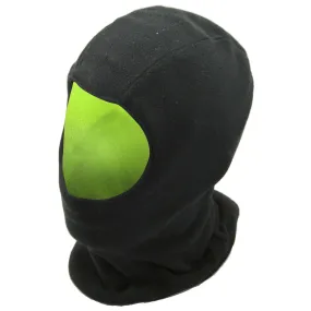 FLOSO Mens Reversible Fleece Thermal Balaclava (Black Front & Neon Back)