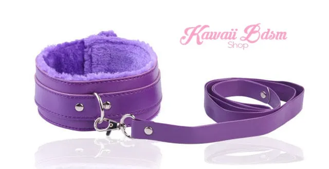 Fluffy Collar & Leash