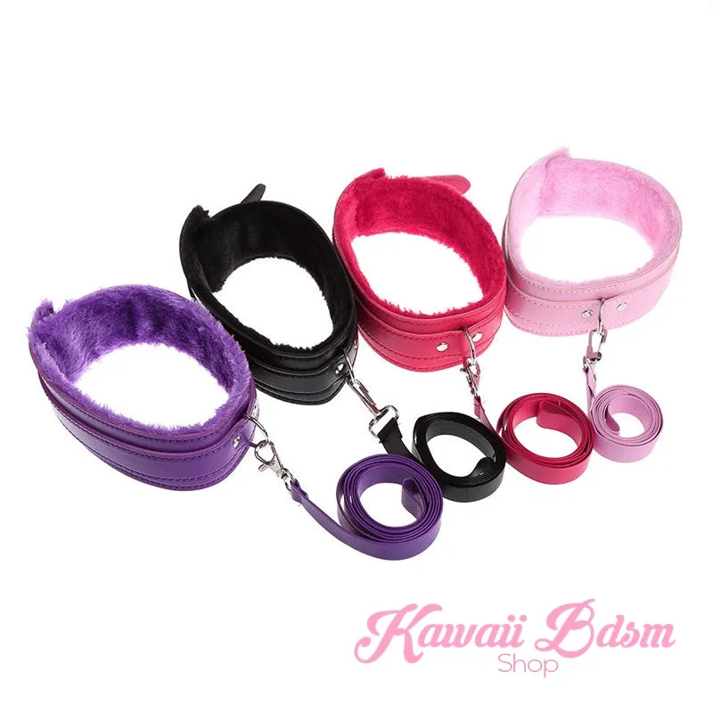 Fluffy Collar & Leash