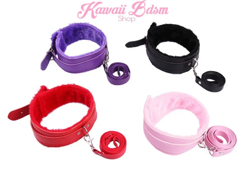 Fluffy Collar & Leash