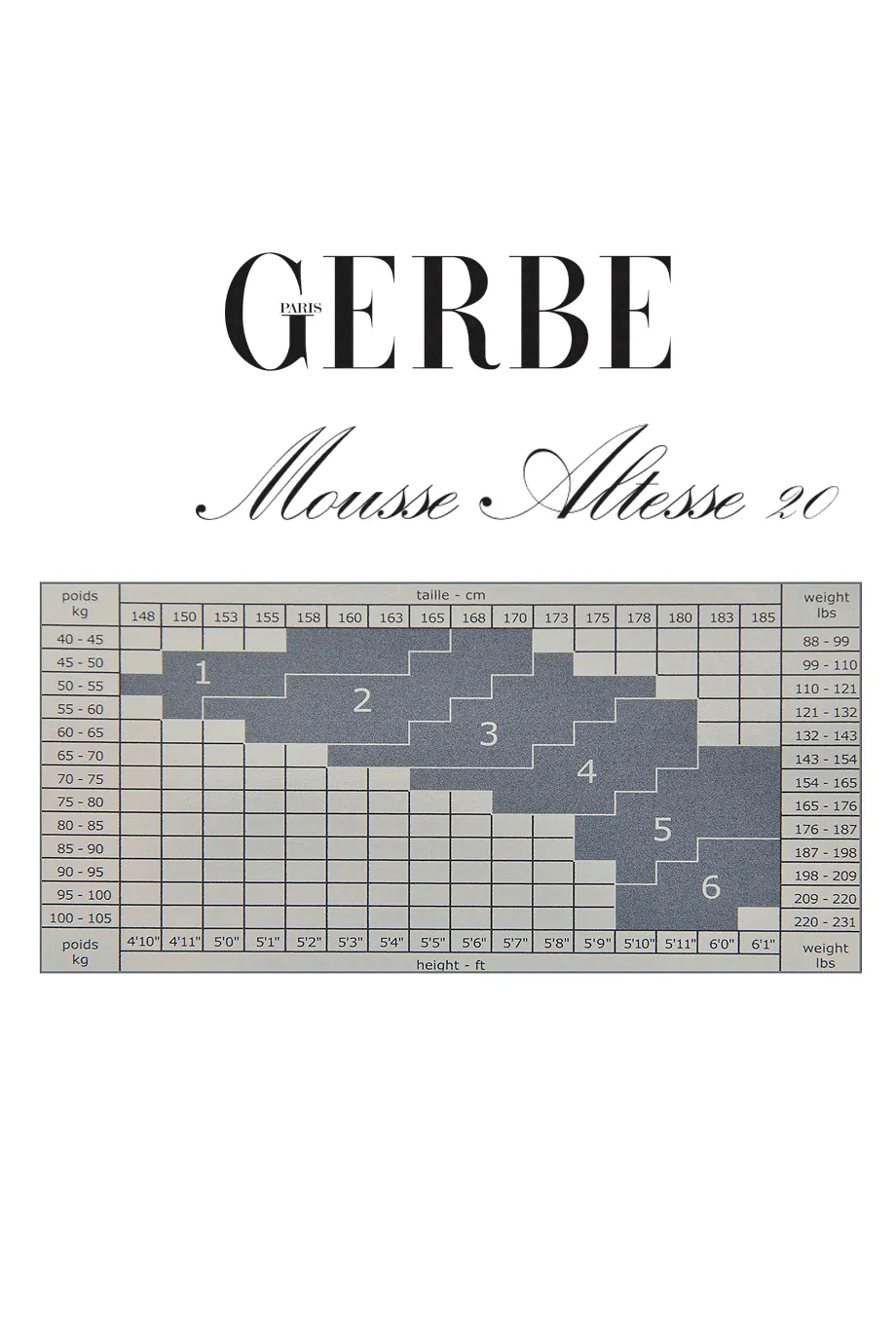 GERBE MOUSSE ALTESSE 20 Topaze Tights