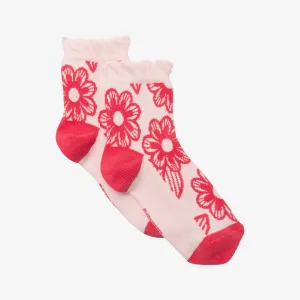 Girls' peony socks