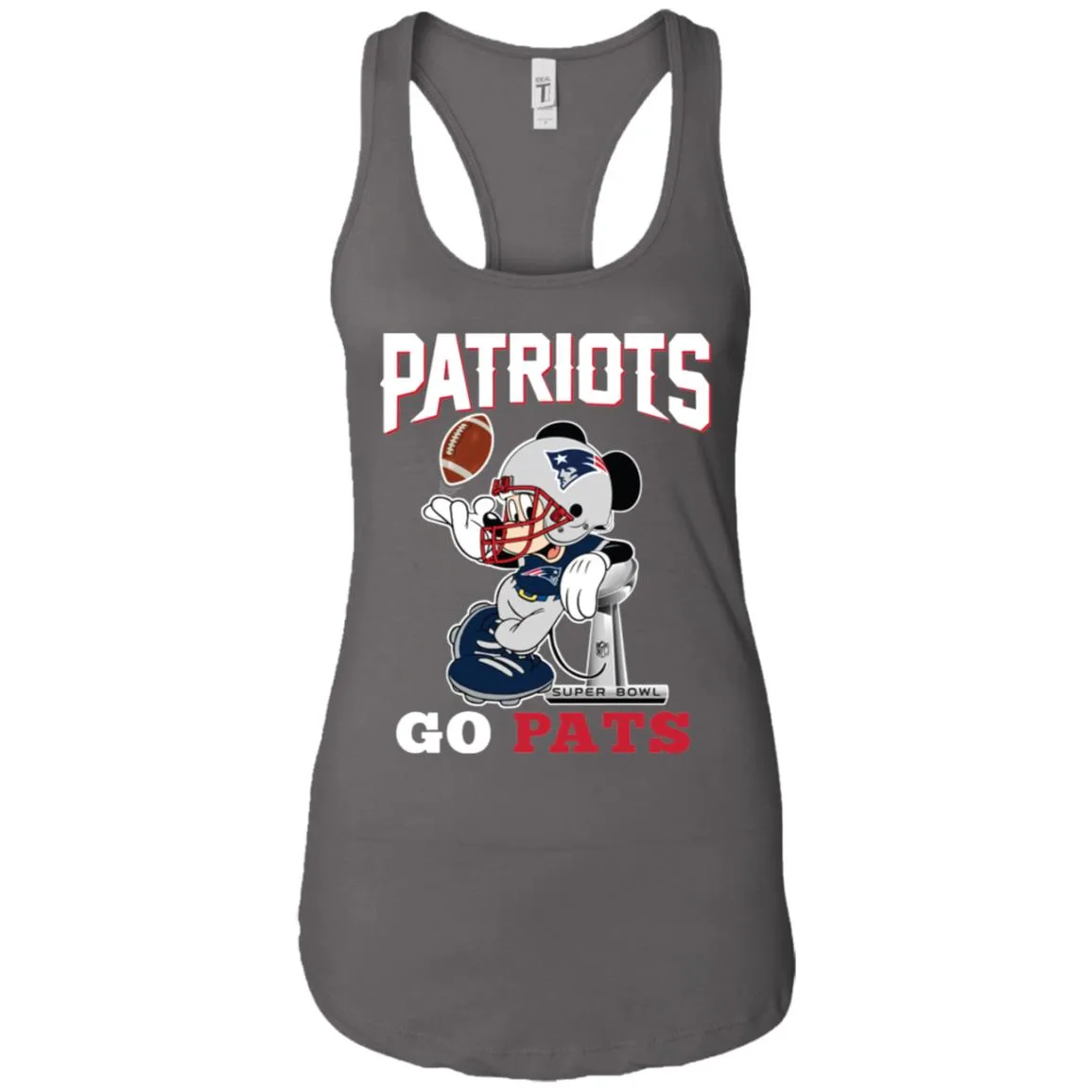 Go Pats - New England Patriots Super Bowl 2019 Mickey Mouse Football Nfl Women Tank Top