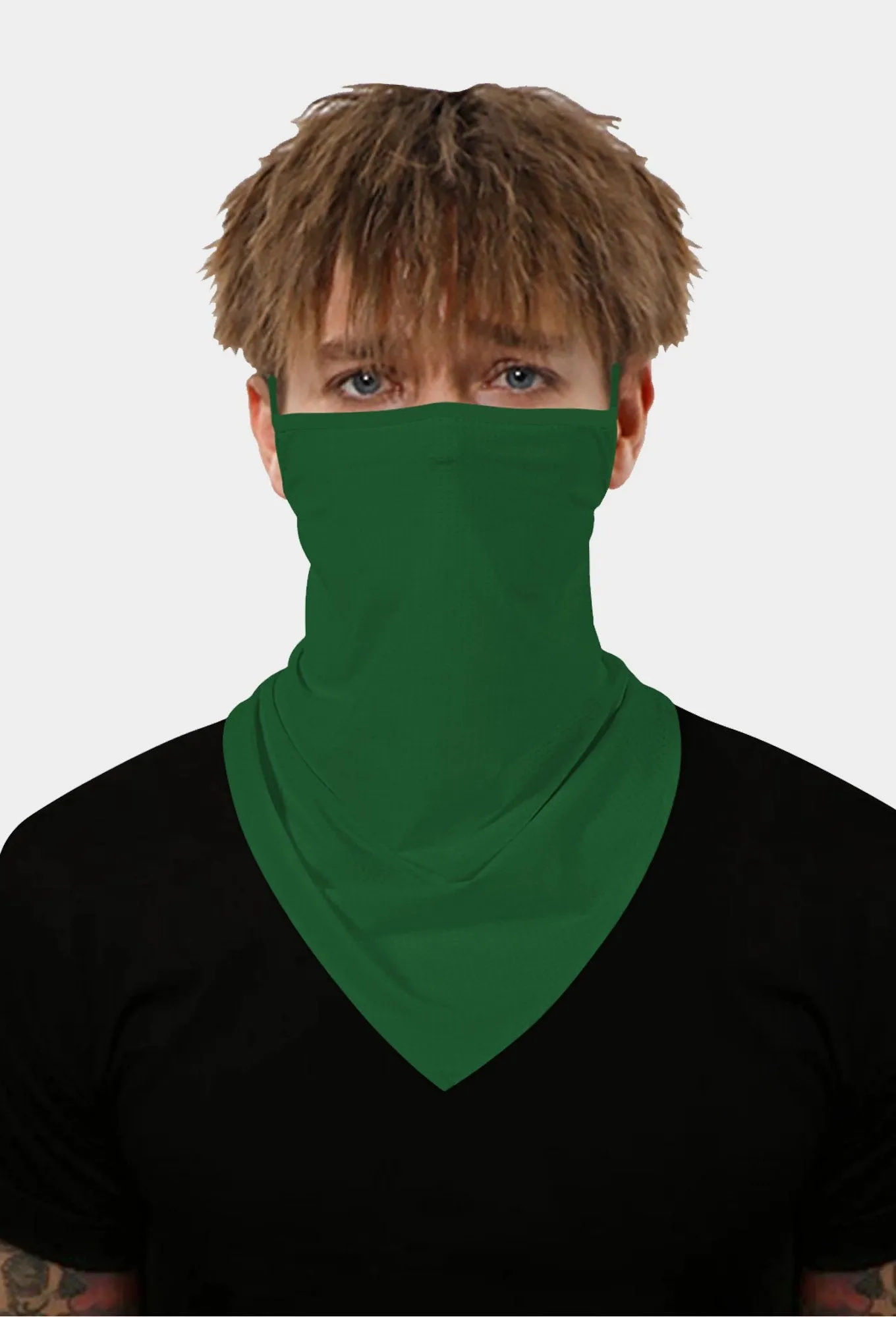 Green Face Mask With Earloops