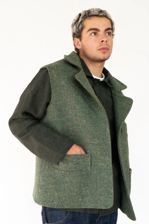 Green Irish Tweed Gilet