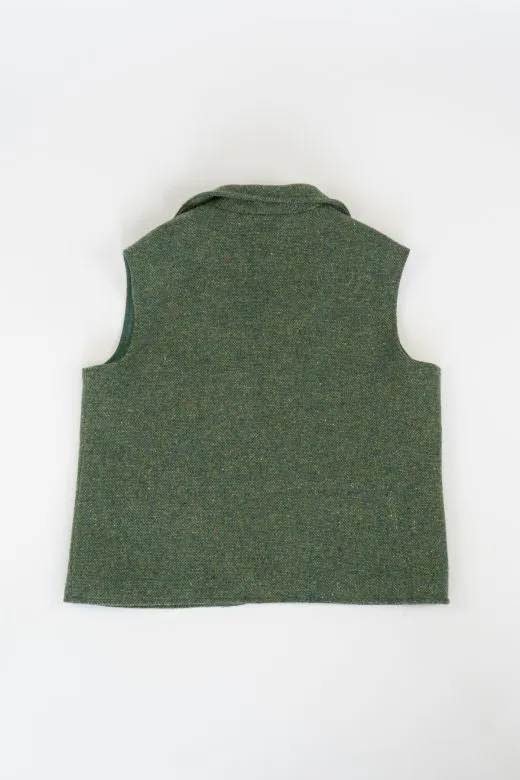 Green Irish Tweed Gilet