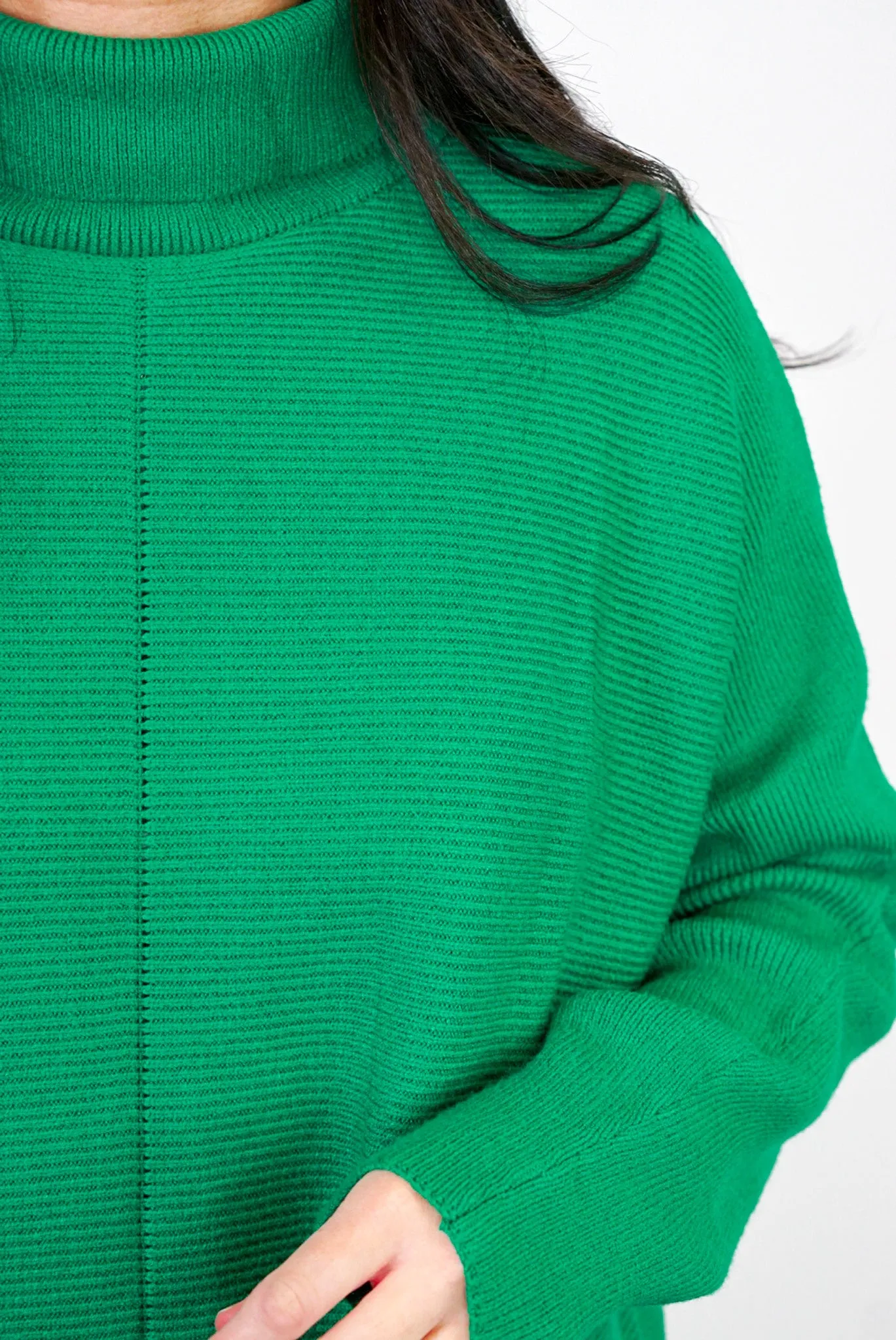 Green Turtleneck Sweater