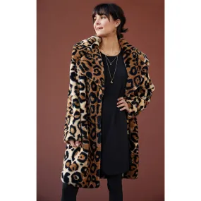 Harlow Fauux Fur Coat-SALE