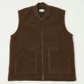 Hartford Knitted Wool Vest - Hazelnut