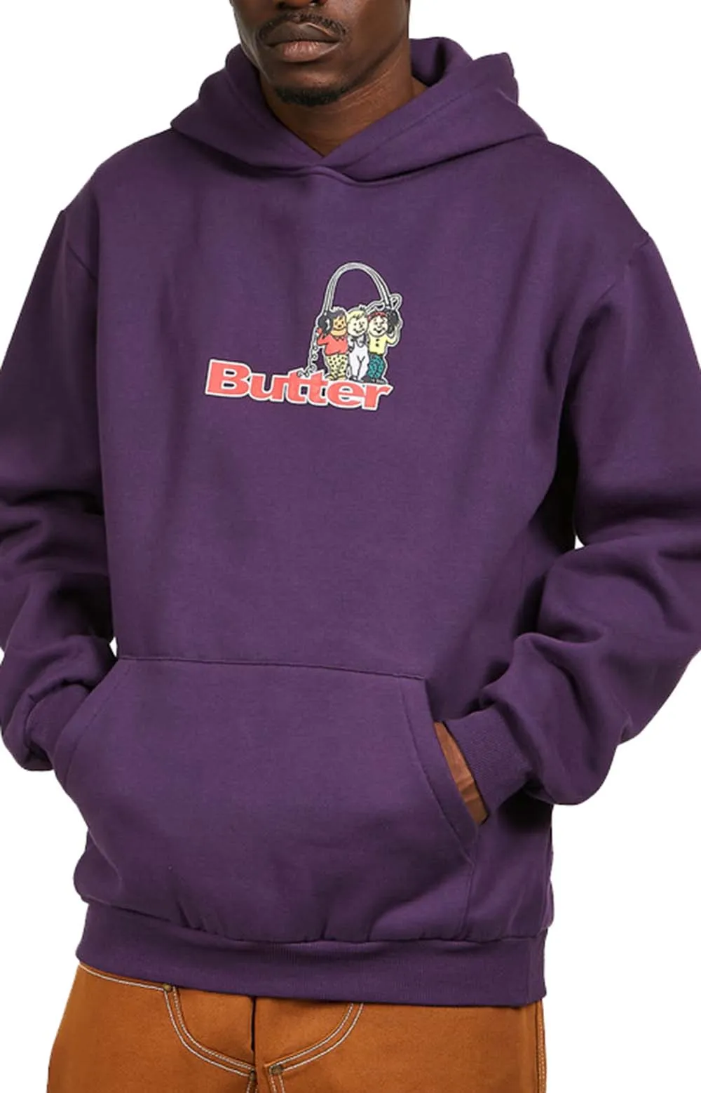 Head Phones Pullover Hoodie - Eggplant