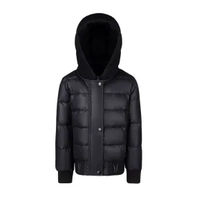 Kids Sweatshirt Coat - Black