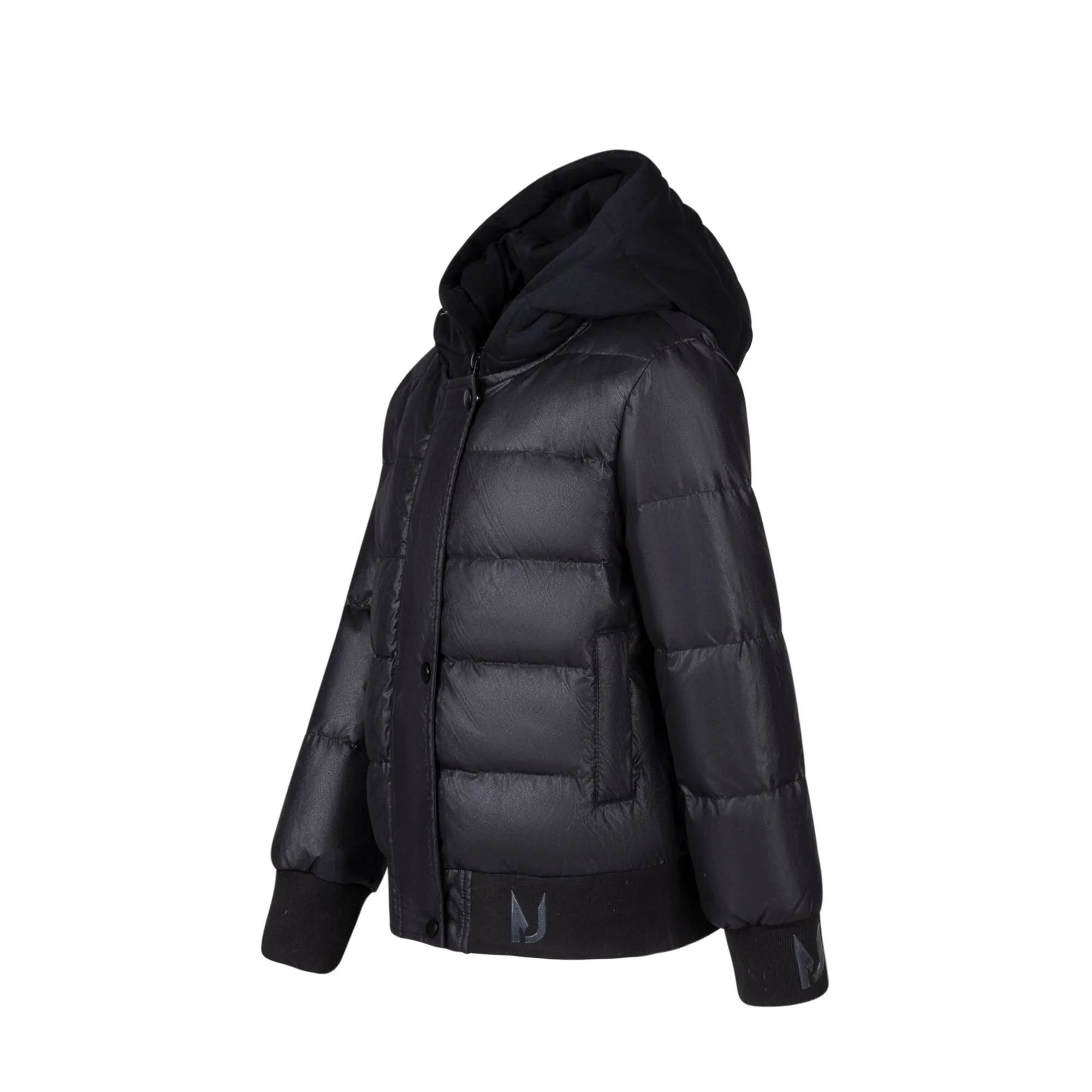 Kids Sweatshirt Coat - Black