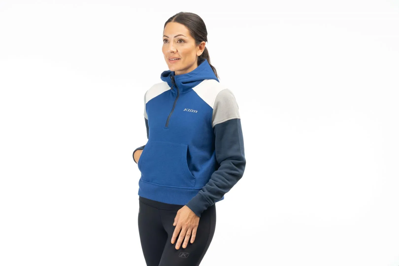 Klim Huntley Pullover 1/4 Zip Crop Hoodie