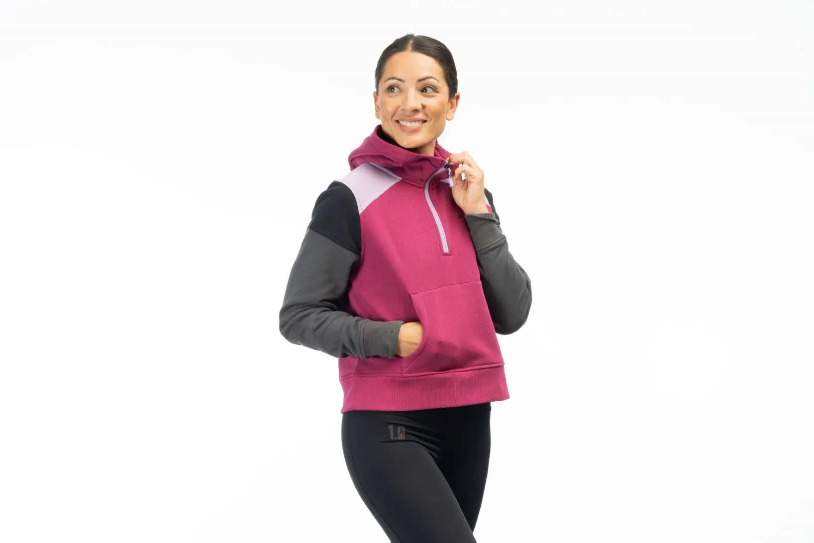 Klim Huntley Pullover 1/4 Zip Crop Hoodie