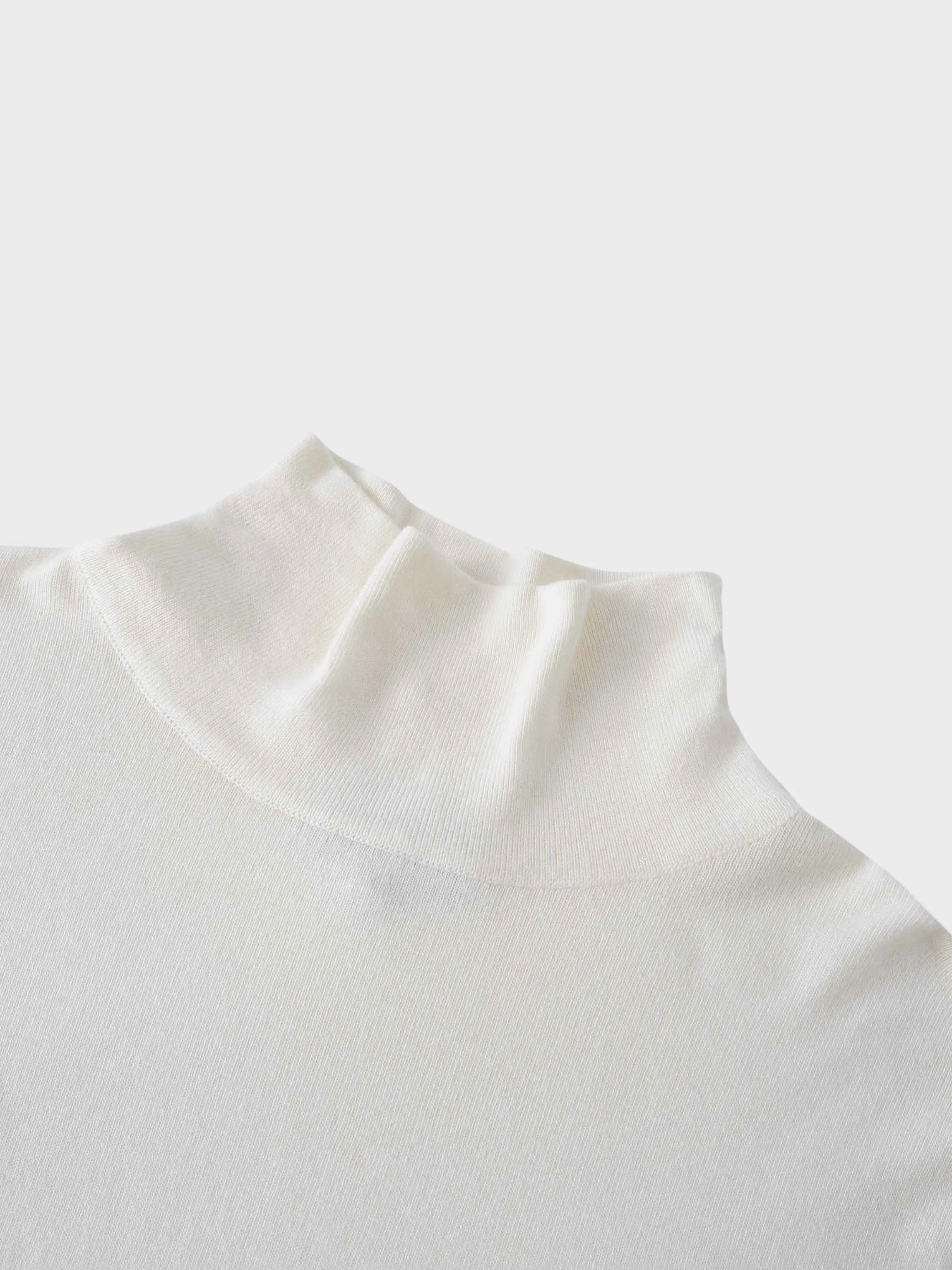 Knit Turtleneck-Cream