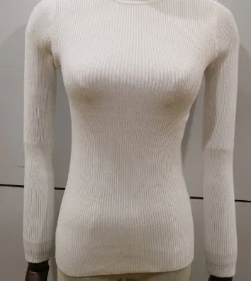 Knitted Turtleneck Sweater Casual Soft Jumper Long Sleeve