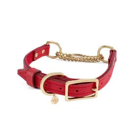 Lambert Martingale Leather Dog Collar Cayenne