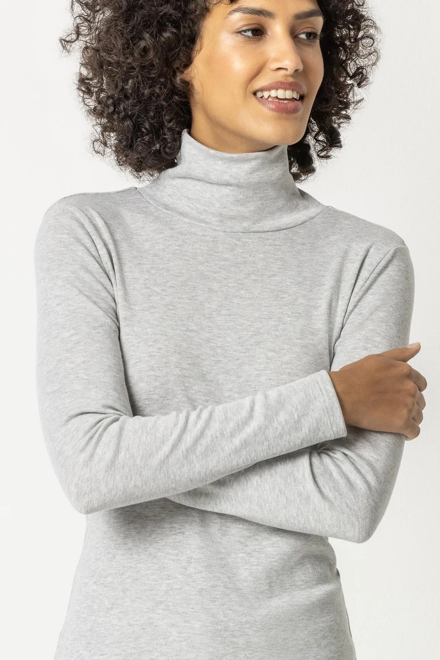 Lilla P Long Sleeve Turtleneck Tee