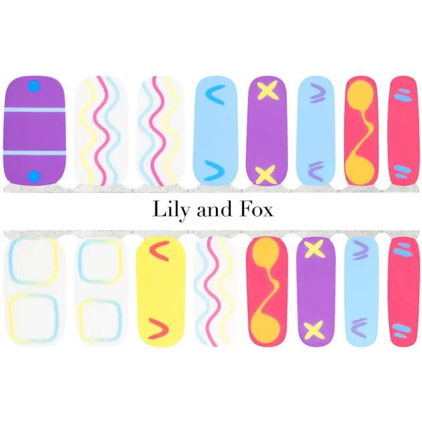 Lily and Fox - Nail Wrap - Get Funky