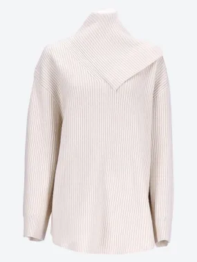 Long knit turtleneck