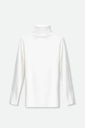 LONG SLEEVE TURTLENECK IN PIMA COTTON STRETCH