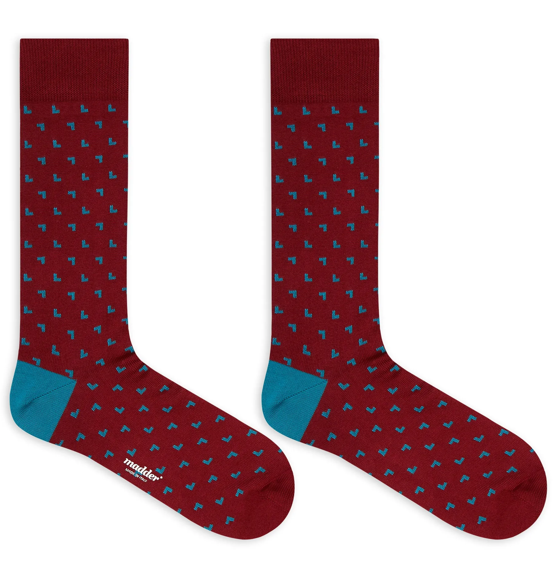 Madder Socks - Avenida - Barolo / Teal