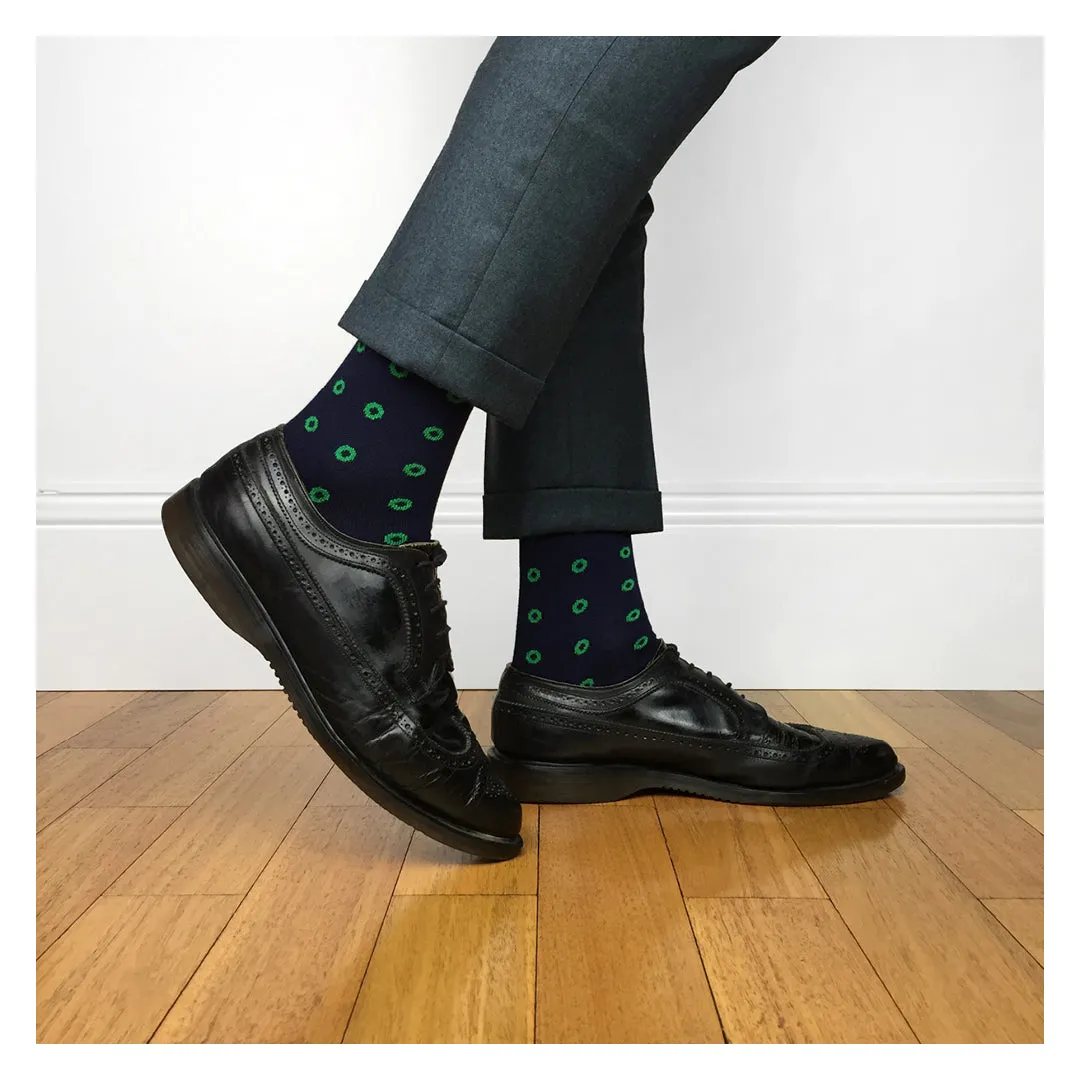 Madder Socks - Punch - Midnight Blue / Green