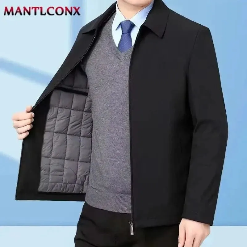 MANTLCONX Luxe Fleece-Lined Hooded Jacket for Men