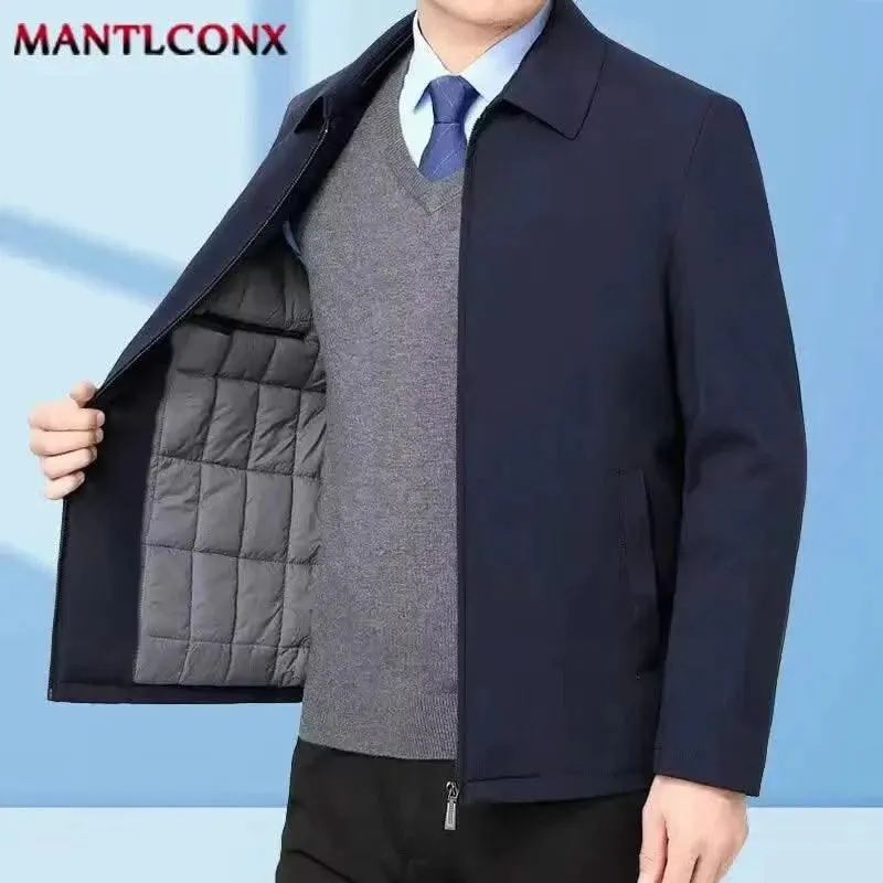 MANTLCONX Luxe Fleece-Lined Hooded Jacket for Men