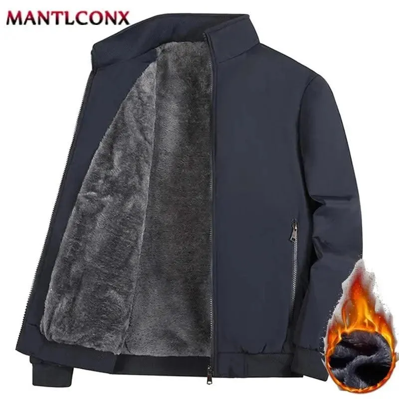 MANTLCONX Luxe Fleece-Lined Hooded Jacket for Men