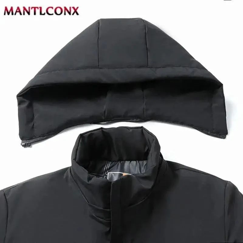 MANTLCONX Luxe Fleece-Lined Hooded Jacket for Men