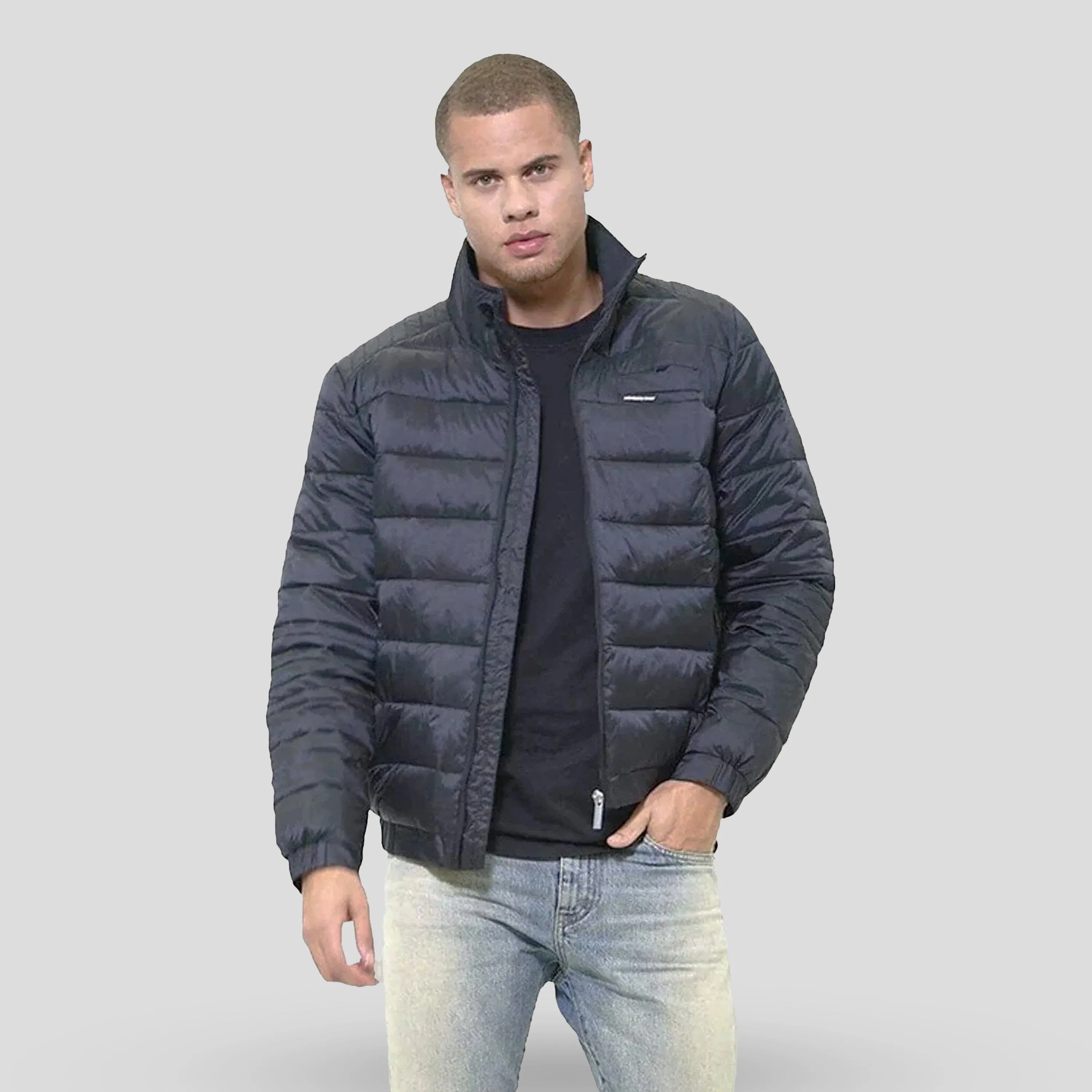 Members Only Men's Moto Puffer Jacket