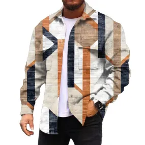 MEN'S FASHIONABLE CASUAL CORDUROY JACKET 00172633YM