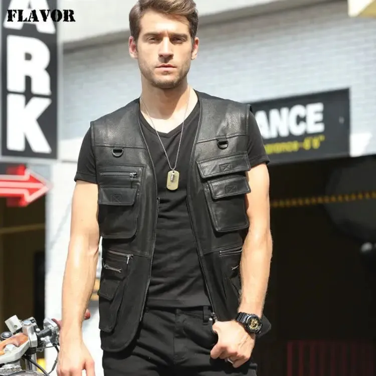 Men's Real Leather Vest