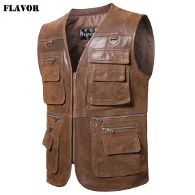 Men's Real Leather Vest