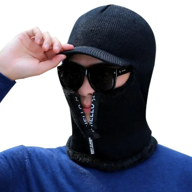 Men's Winter Knitted Balaclava Cap Ninja Mask Hat