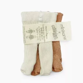 Minikane Tights for dolls | Rosewood /Lamskin