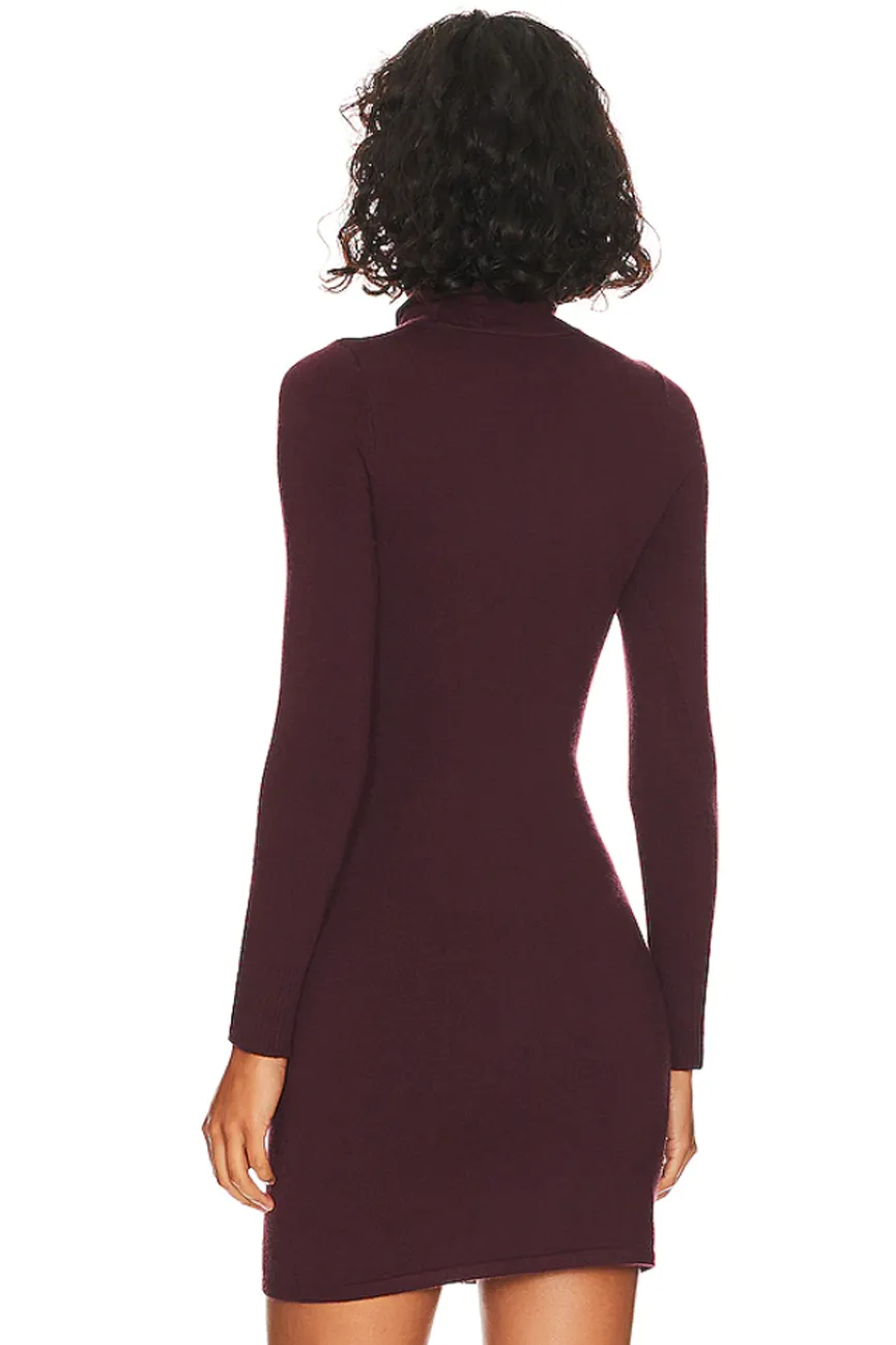 Monogram EcoMerino Long Sleeve Turtleneck Mini Dress