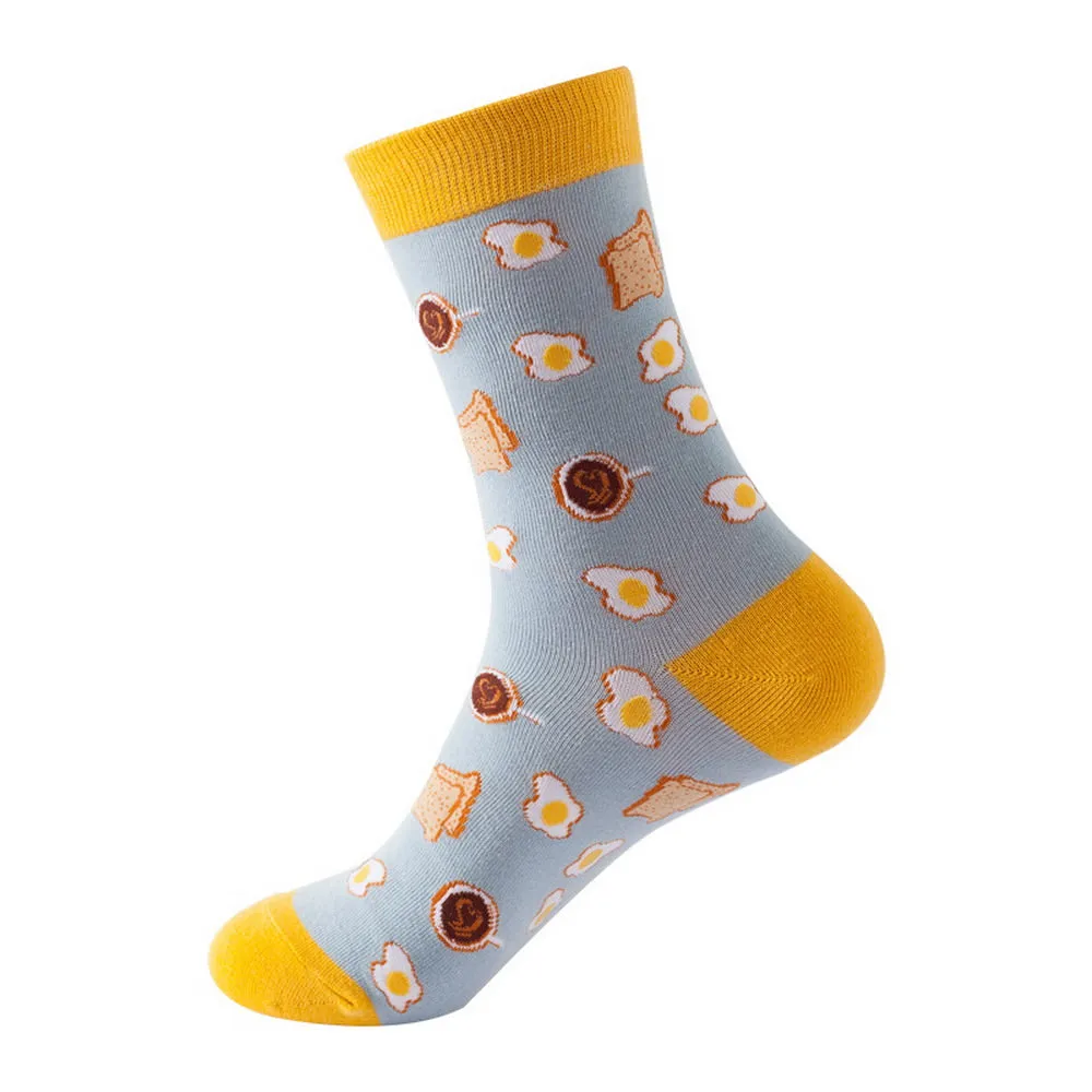 Mox JT Geometric Elements Cotton Cute Socks for Autumn and Winter