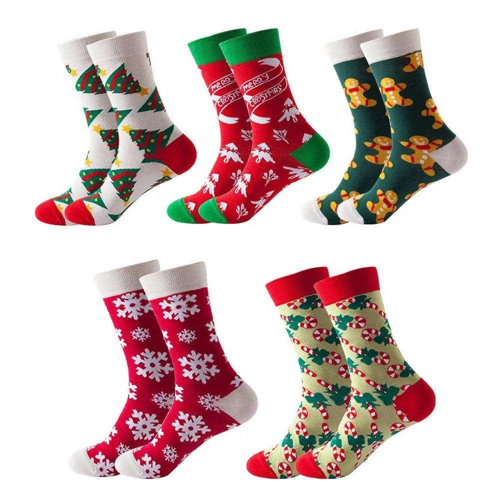 Mox JT Geometric Elements Cotton Cute Socks for Autumn and Winter